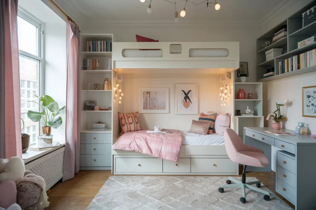 Stylish and inviting small bedroom showcasing genius decorating ideas for tiny spaces